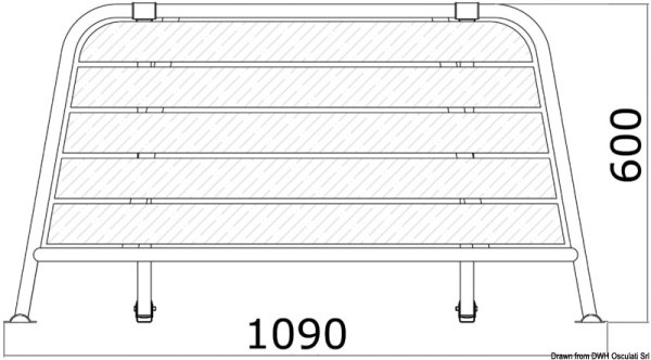 Plancetta di poppa 1090 mm - 48.443.03